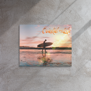 Coastal Life® Sunset Surf on Thin Canvas