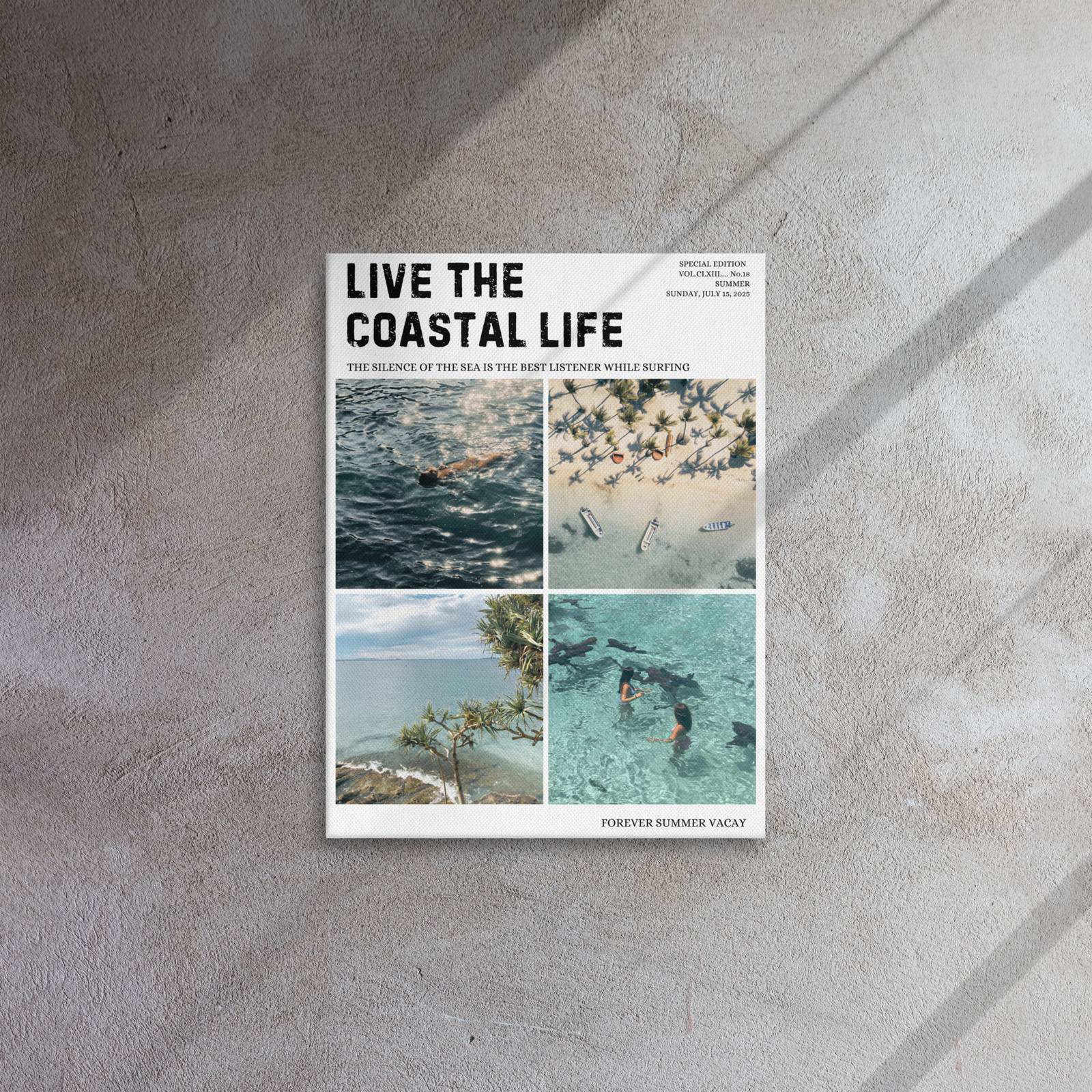 Forever Summer Vacay Thin Canvas, Digital Download Available