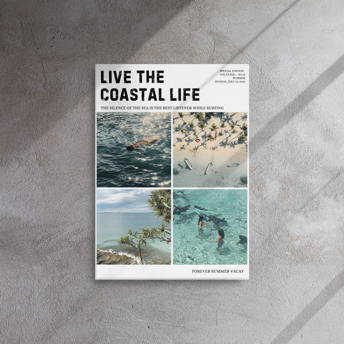 Forever Summer Vacay Thin Canvas, Digital Download Available