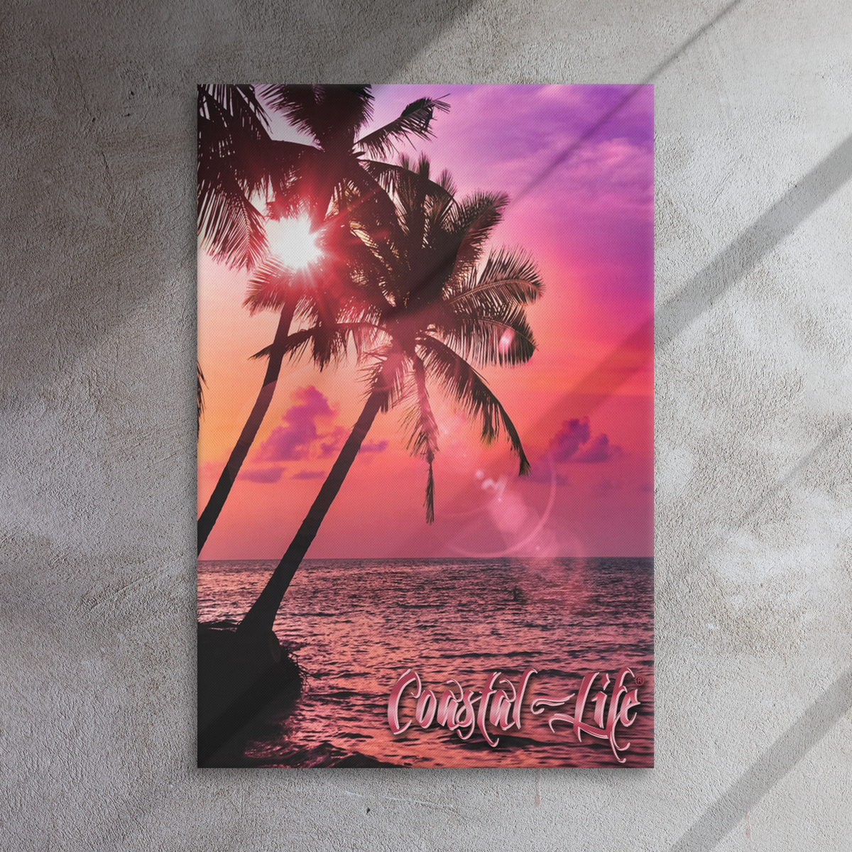 Coastal Life® Sunset on Thin canvas