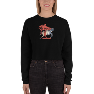 Women's FYC American Turtle Cropped Cotton Fleece Sweatshirt