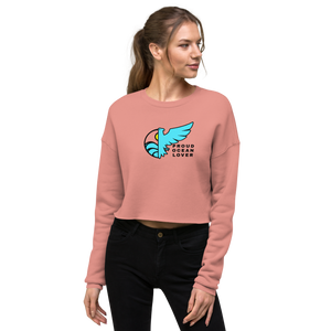 Women's FYC Ocean Lover Cropped Cotton Fleece Sweatshirt