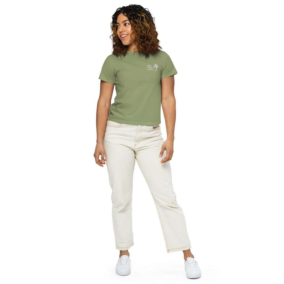 Women’s Find Your Coast® High Waisted Embroidered Tees