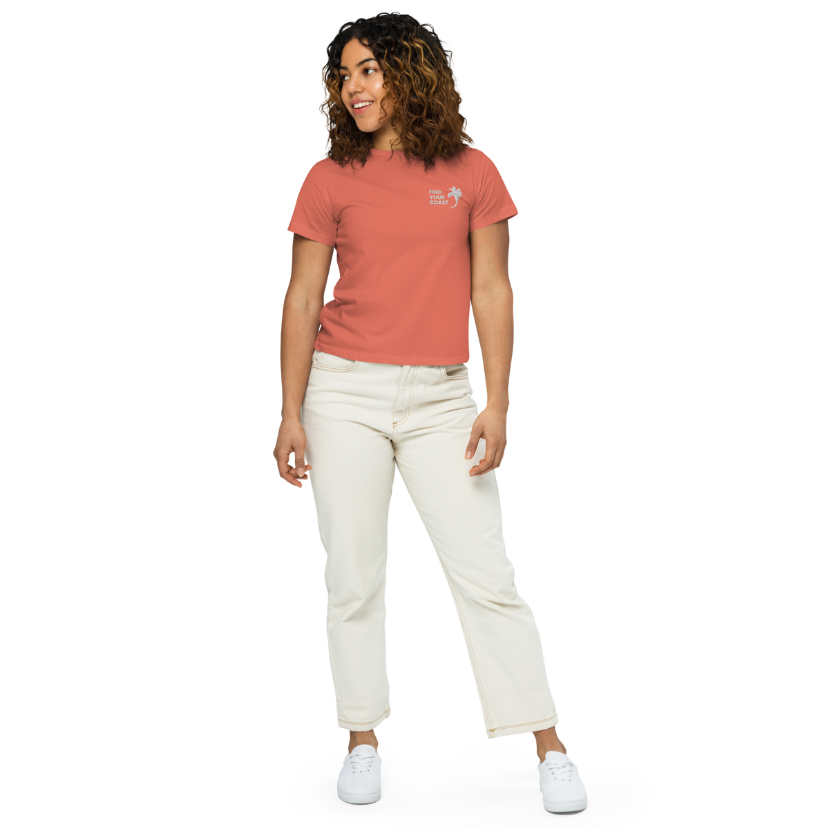 Women’s Find Your Coast® High Waisted Embroidered Tees