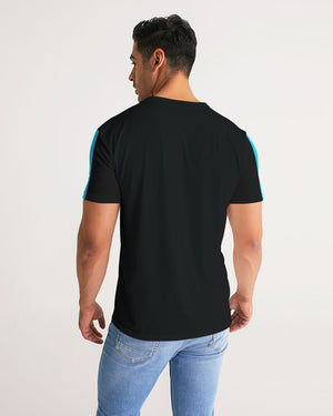 Men's Harvard Stripe Performance Black Crewneck Shirt FIND YOUR COAST  CO