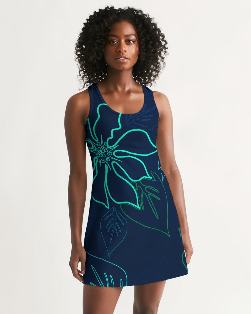 Find Your Coast Aloha Casual Racerback Dress XS