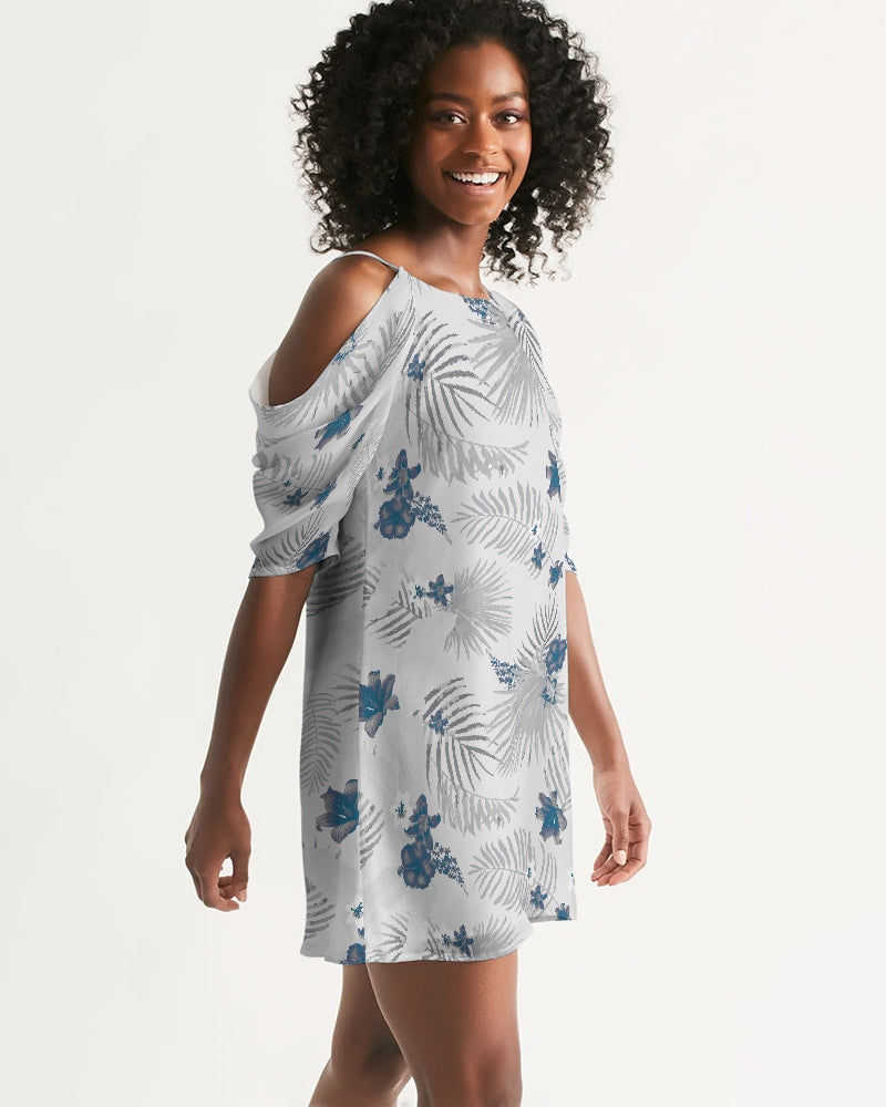 Find Your Coast Palm Soul Open Shoulder A-Line Dress M Find Your Coast Palm Soul Open Shoulder A-Line Dress M