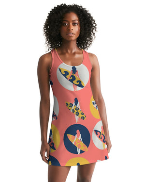 Women's Surfer Girl Casual and Fun Racerback Dress FIND YOUR COAST  CO