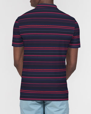 Inlet Stripe Slim Fit Short Sleeve Polo FIND YOUR COAST  CO