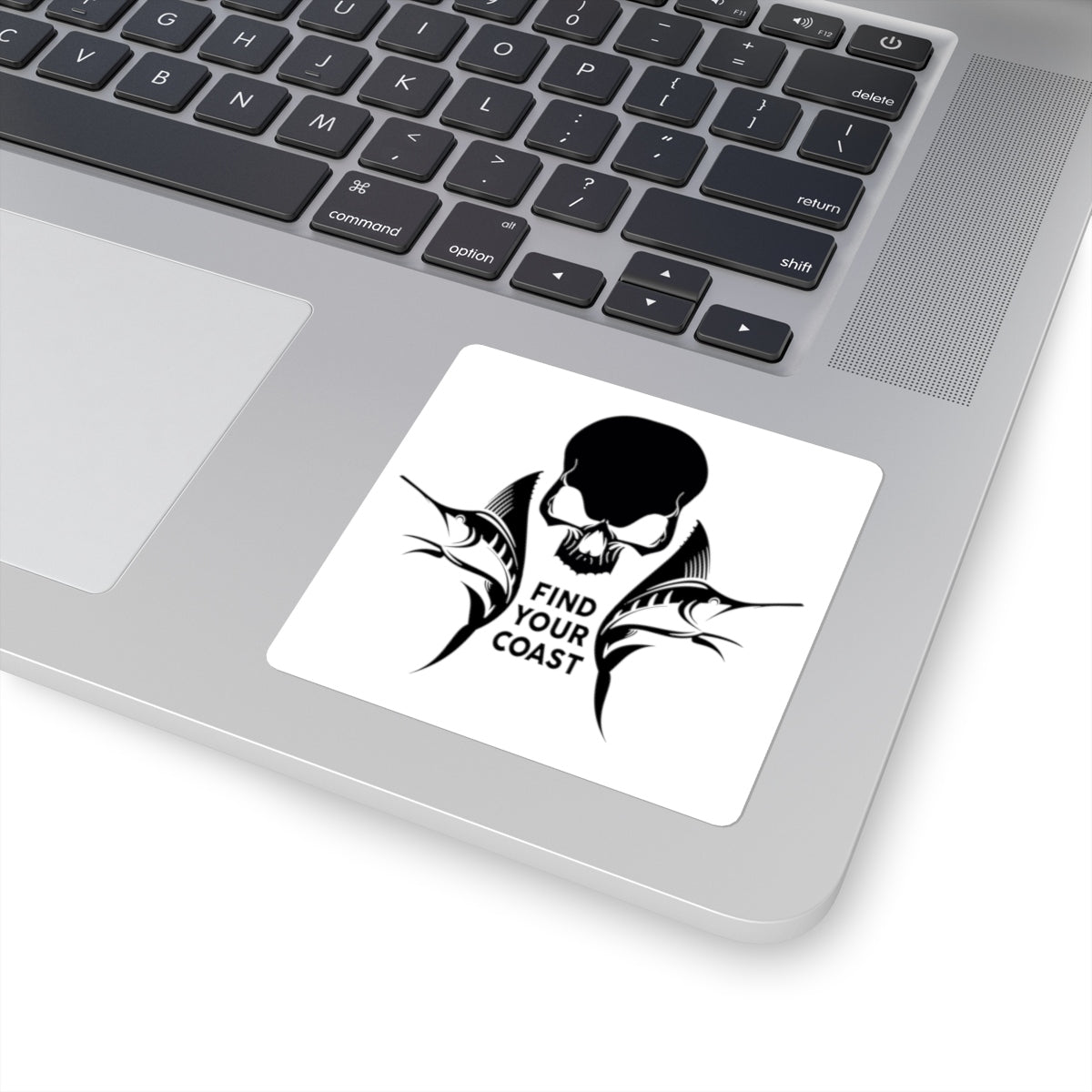 FYC Square Cut Marlin & Skull Stickers FIND YOUR COAST  CO