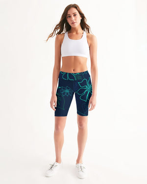 Women's Active Comfort Aloha Mid-Rise Bike Shorts FIND YOUR COAST  CO