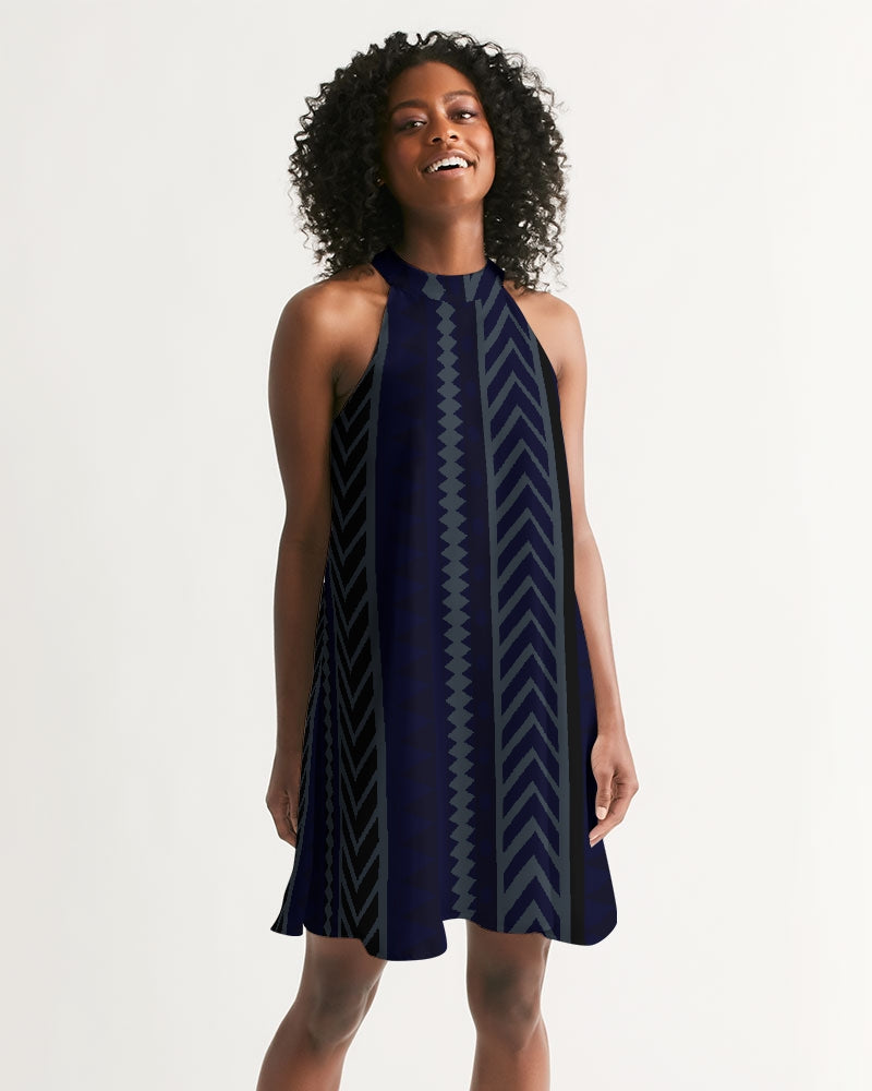 Find Your Coast One-Way Casual Halter Dress S Find Your Coast One-Way Casual Halter Dress S