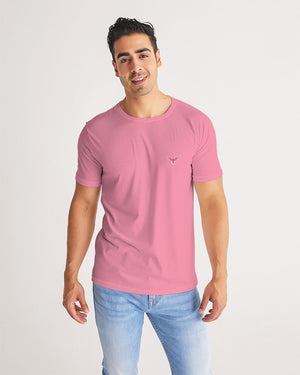 Men's Charter Stripe Performance Crewneck Sunset Pink Shirt FIND YOUR COAST  CO