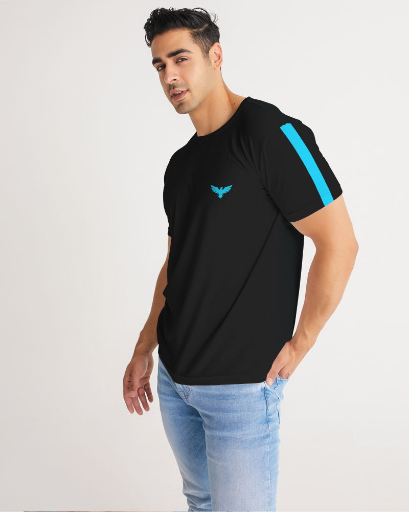 Men's Harvard Stripe Performance Black Crewneck Shirt FIND YOUR COAST  CO