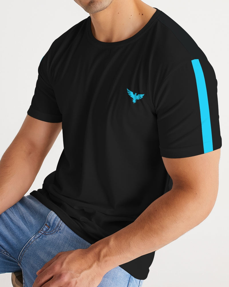 Men's Harvard Stripe Performance Black Crewneck Shirt FIND YOUR COAST  CO