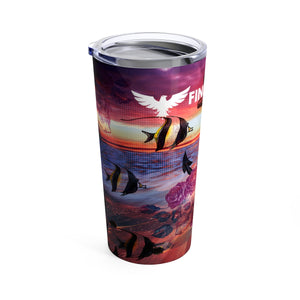 Find Your Coast 20 oz Stainless Steel Anchor/Skull Art Tumbler FIND YOUR COAST  CO