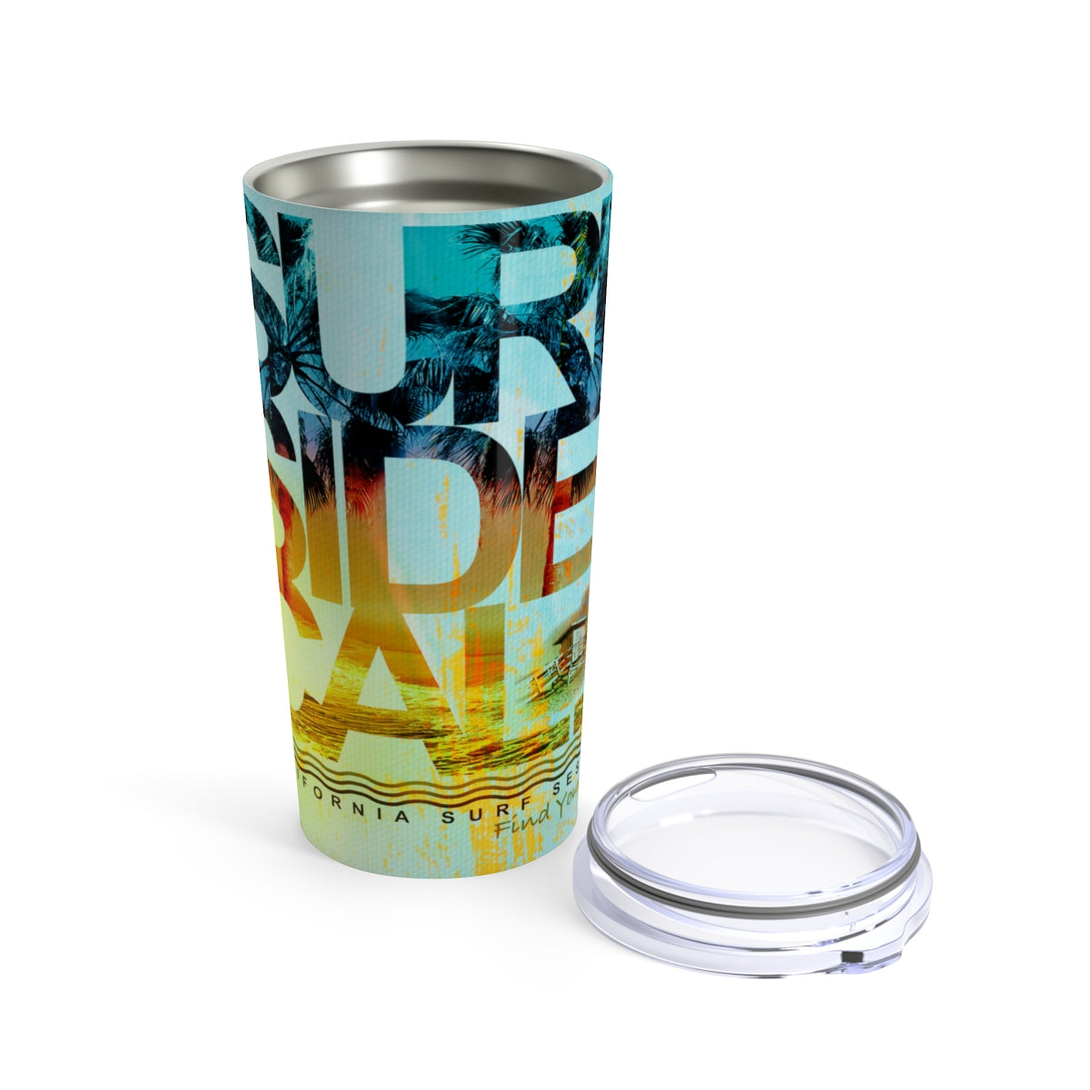 FYC Life Stainless Steel Surf Side 20 oz Tumbler FIND YOUR COAST  CO