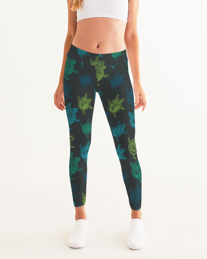 Women's Active Comfort Sea Turtle Sport Yoga Pant FIND YOUR COAST  CO