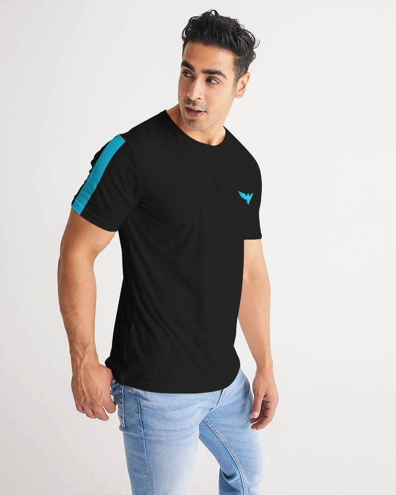 Men's Harvard Stripe Performance Black Crewneck Shirt FIND YOUR COAST  CO