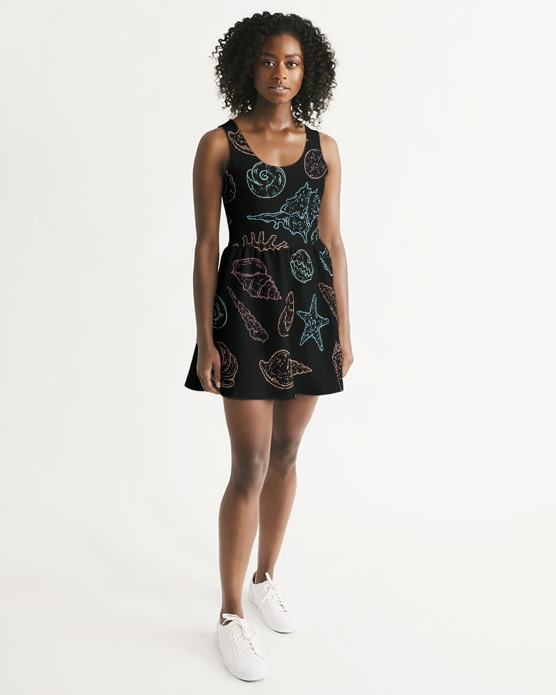 scoop neck skater dress Scoop-Neck Mini Skater Dress