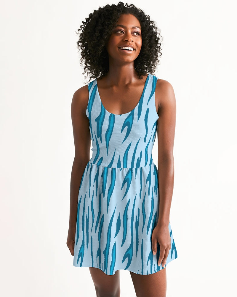 coast skater dress Blush Coast Petite Skater Mini Dress With Bow Straps