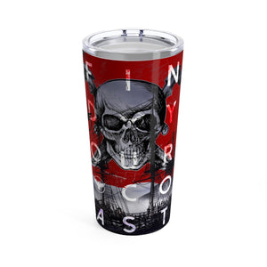 FYC Life Stainless Steel Jolly Roger 20 oz Tumbler FIND YOUR COAST  CO