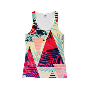 Women's Bermuda Print Breathable Tank Top FIND YOUR COAST  CO
