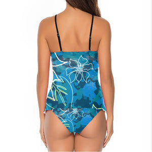 Women's FYC Ocean Aloha Shirred Maillot Swimsuit FIND YOUR COAST  CO