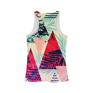 Women's Bermuda Print Breathable Tank Top FIND YOUR COAST  CO
