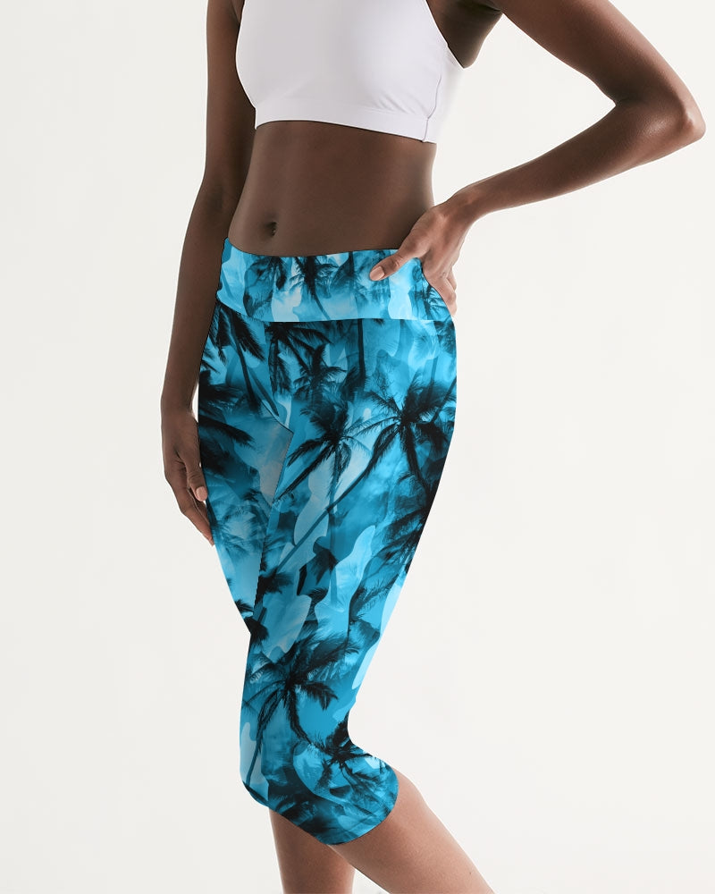 Women's Active Comfort Ancient City Mid-Rise Capri Leggings FIND YOUR COAST  CO