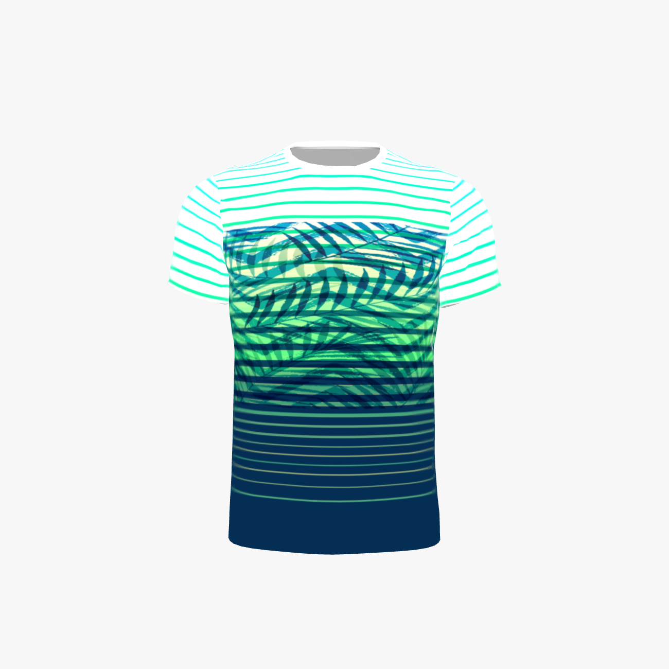 Find Your Coast® Tropical Striped Sport Shirt