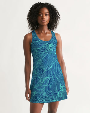 Women's Tidal Times Fun and Flirty Racerback Dress FIND YOUR COAST  CO