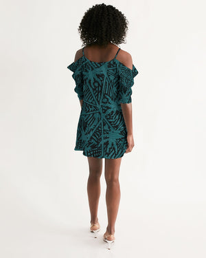 Women's Palm Caye II Open Shoulder A-Line Dress FIND YOUR COAST  CO