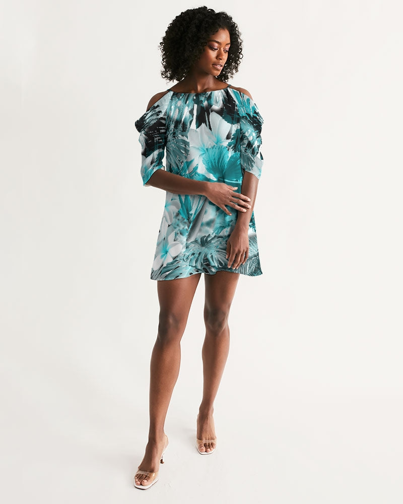 Find Your Coast My Sundays Open Shoulder Dress L