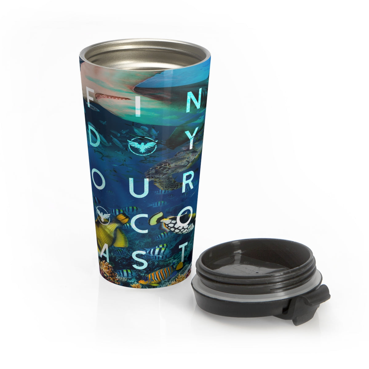 Ocean Life Stainless Steel Travel Mug FIND YOUR COAST  CO