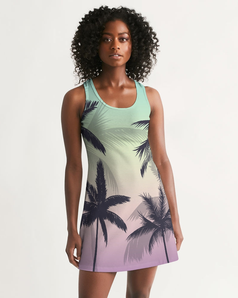 Women's Faded Summer Casual Racerback Dress FIND YOUR COAST  CO