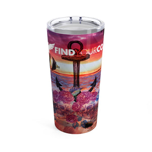 Find Your Coast 20 oz Stainless Steel Anchor/Skull Art Tumbler FIND YOUR COAST  CO
