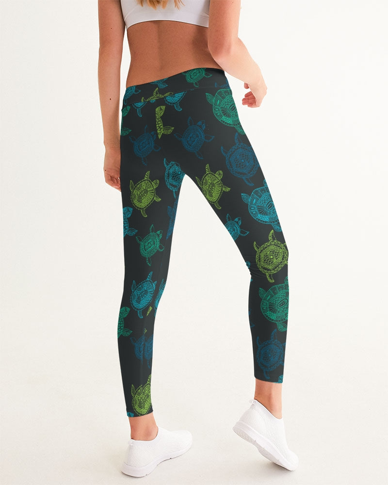 Women&#39;s Active Comfort Sea Turtle Sport Yoga Pant FIND YOUR COAST  CO