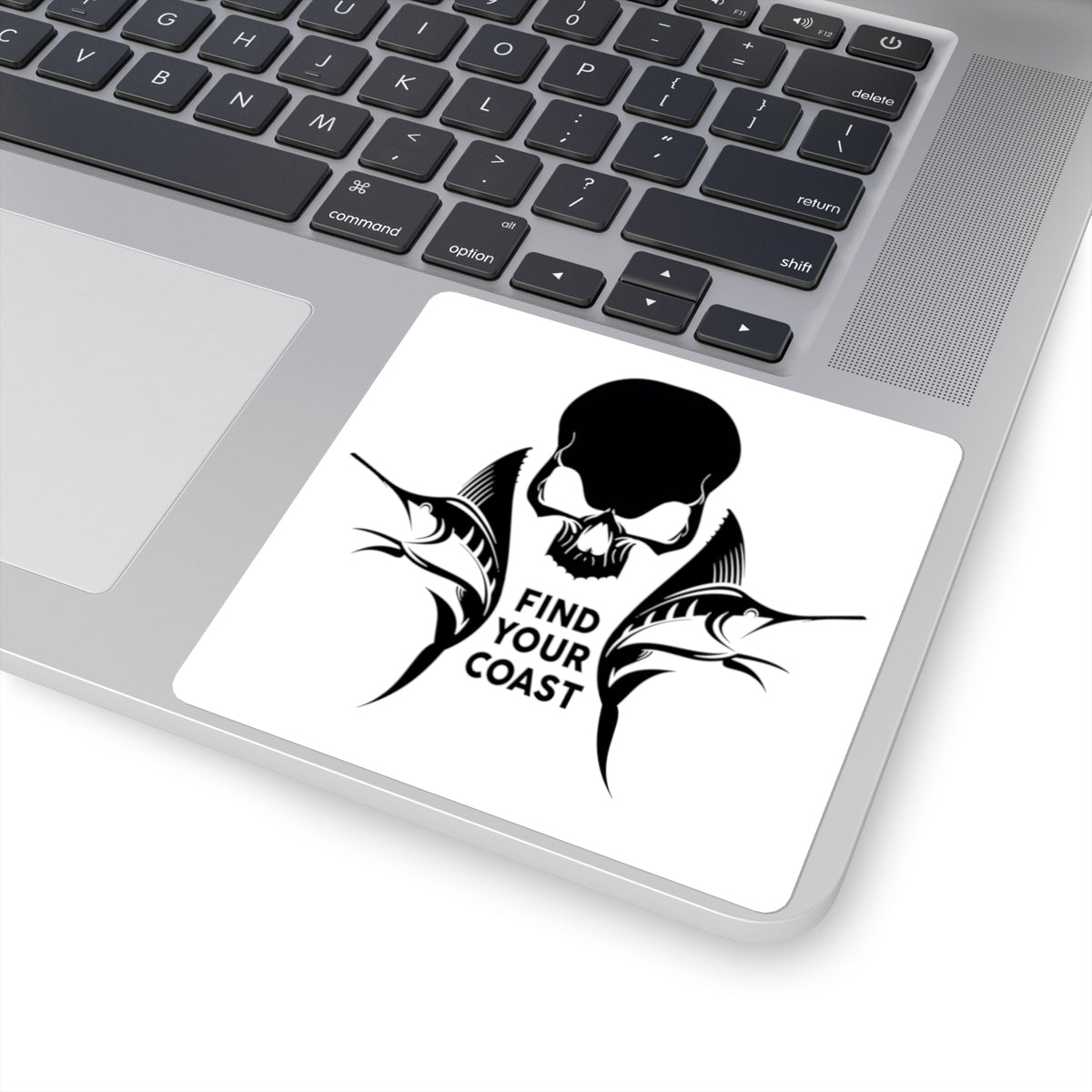 FYC Square Cut Marlin &amp; Skull Stickers FIND YOUR COAST  CO