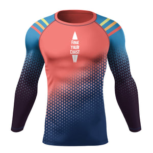 Men's FYC Surfer's Paradise Performance UPF Long Sleeve Rash Guard (Limited Time Offer) FIND YOUR COAST  CO