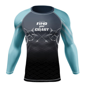 Men's Offshore Real Leader Performance UPF Rash Guard FIND YOUR COAST  CO