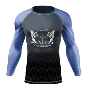 Men's Offshore Fishing Performance UPF Rash Guard FIND YOUR COAST  CO