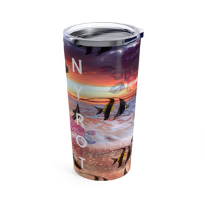 Find Your Coast Stainless Steel Anchor/Skull Art 20 oz Tumbler FIND YOUR COAST  CO