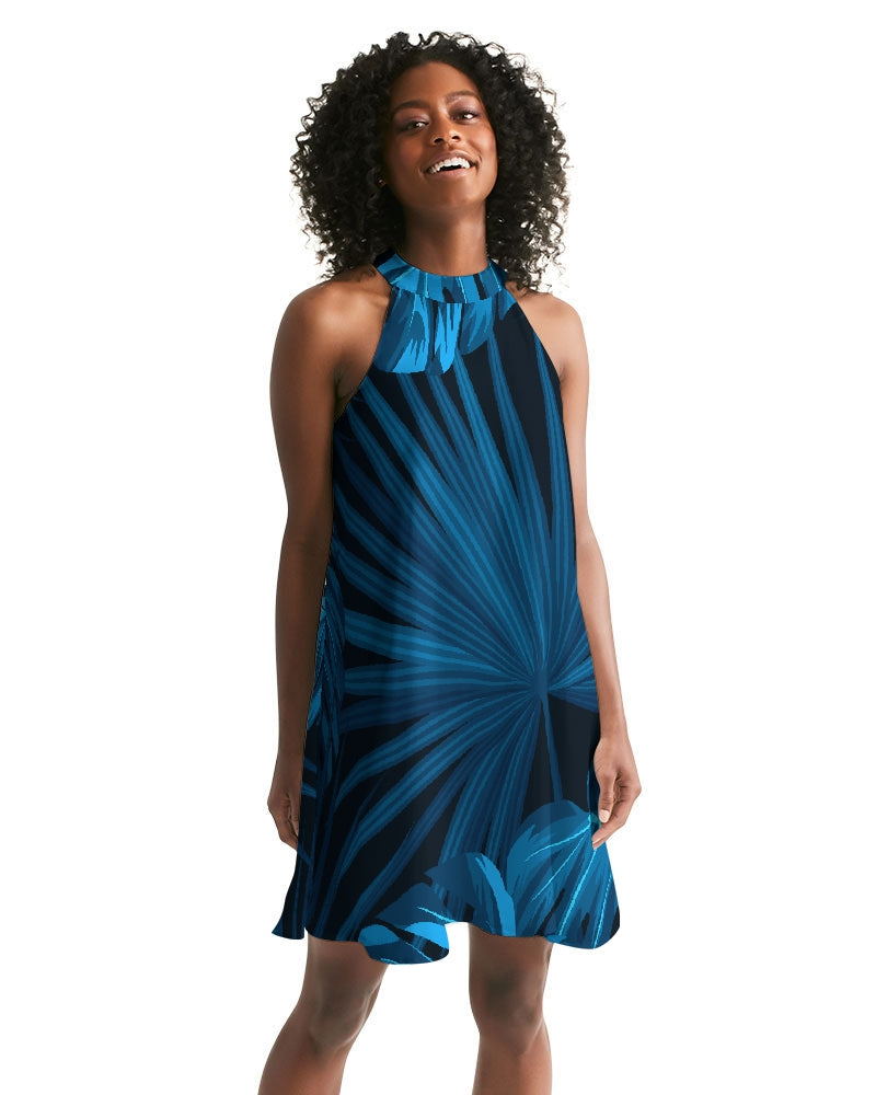 Find Your Coast Headed South Casual Halter Dress S Find Your Coast Headed South Casual Halter Dress S