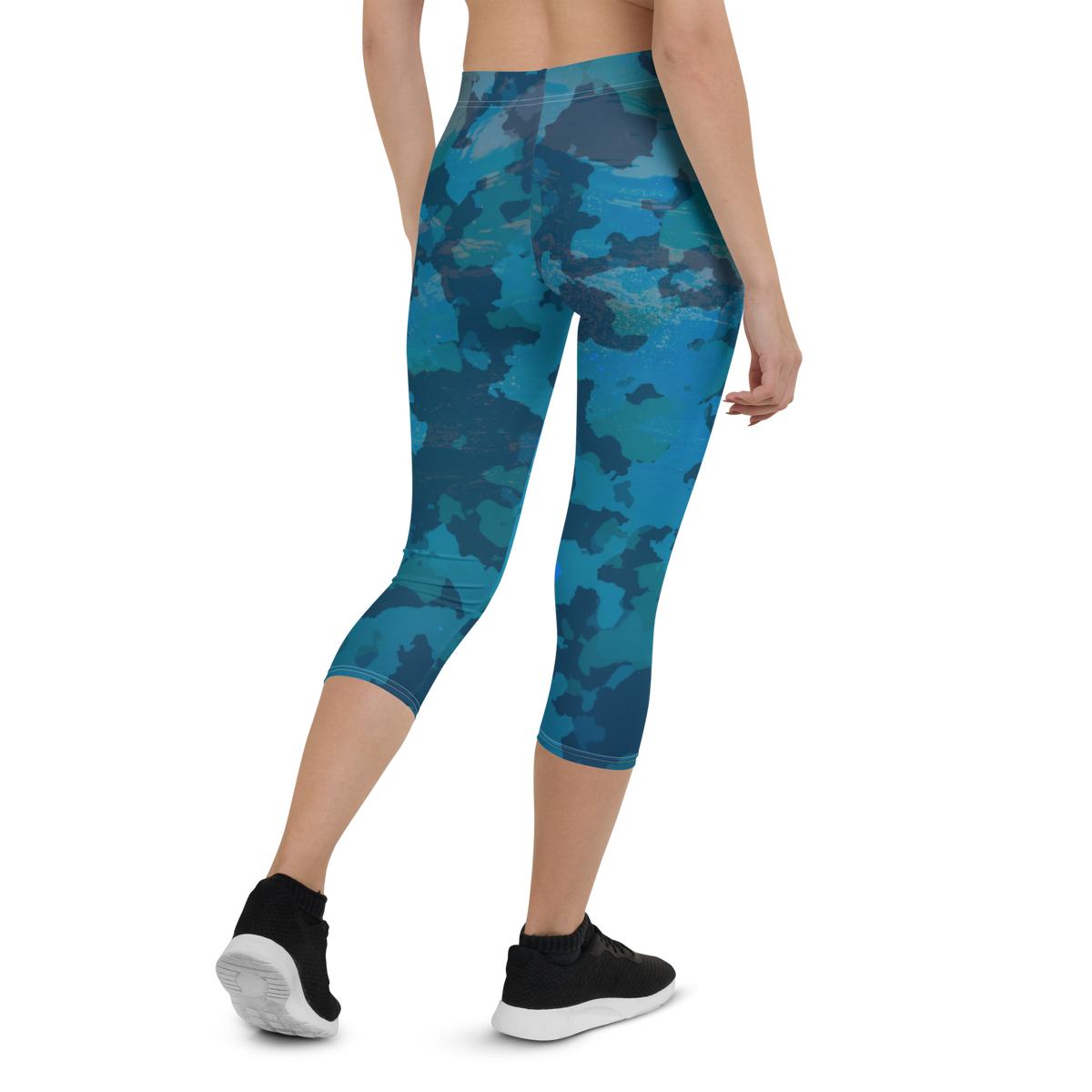 Women's Our Outdoors Ocean Camo All Day Comfort Capri Leggings FIND YOUR COAST  CO