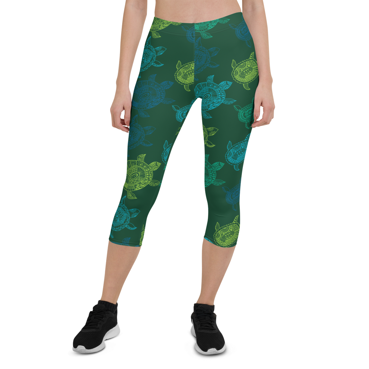 Women's All Day Comfort Turtle Capri Leggings FIND YOUR COAST  CO