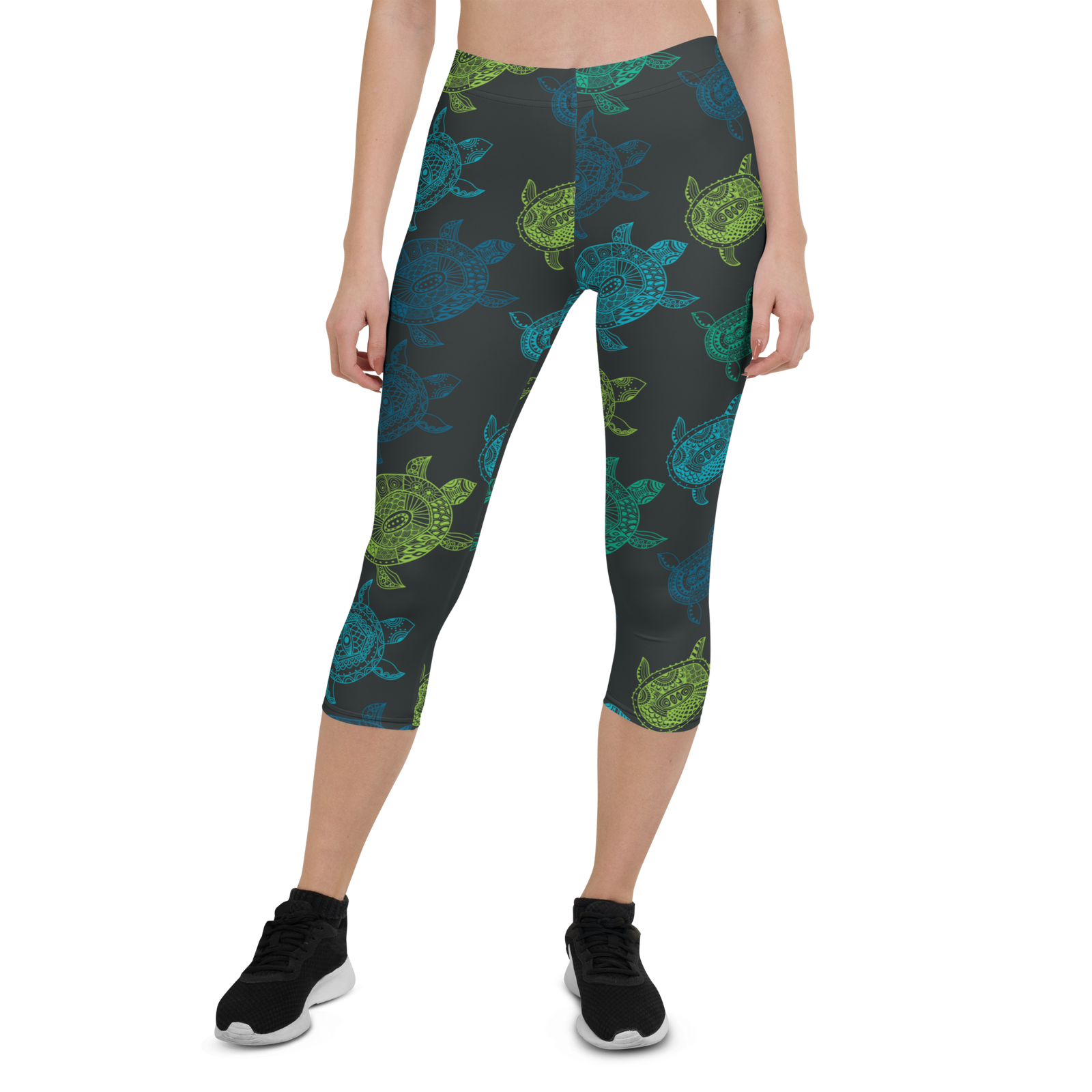 Women's All Day Comfort Turtle Capri Leggings FIND YOUR COAST  CO