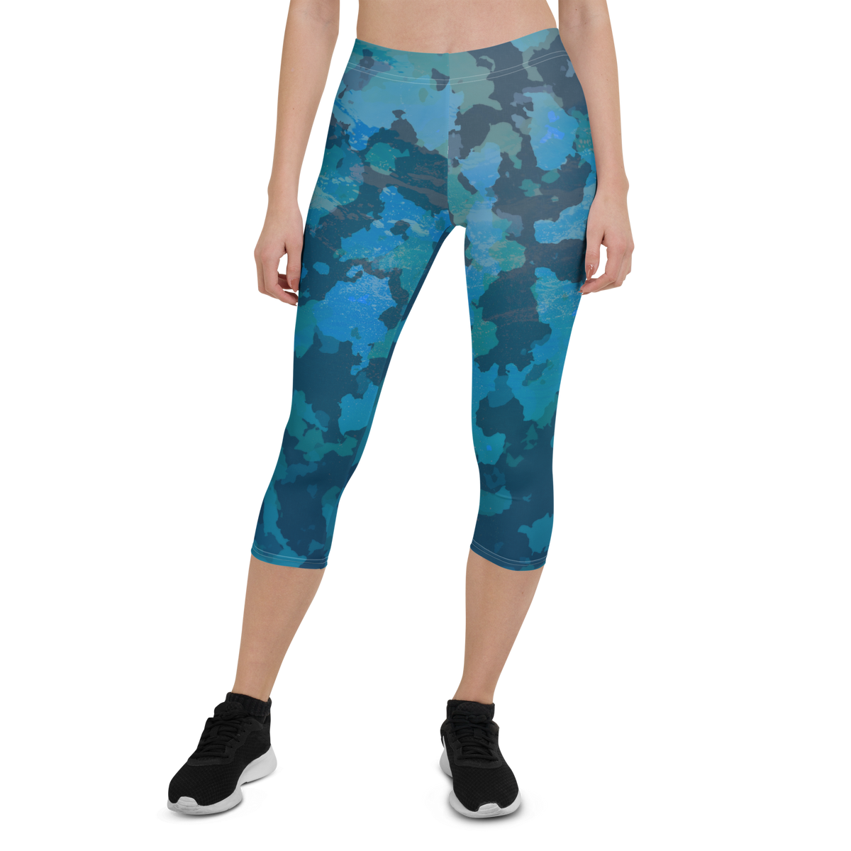 Women's Our Outdoors Ocean Camo All Day Comfort Capri Leggings FIND YOUR COAST  CO