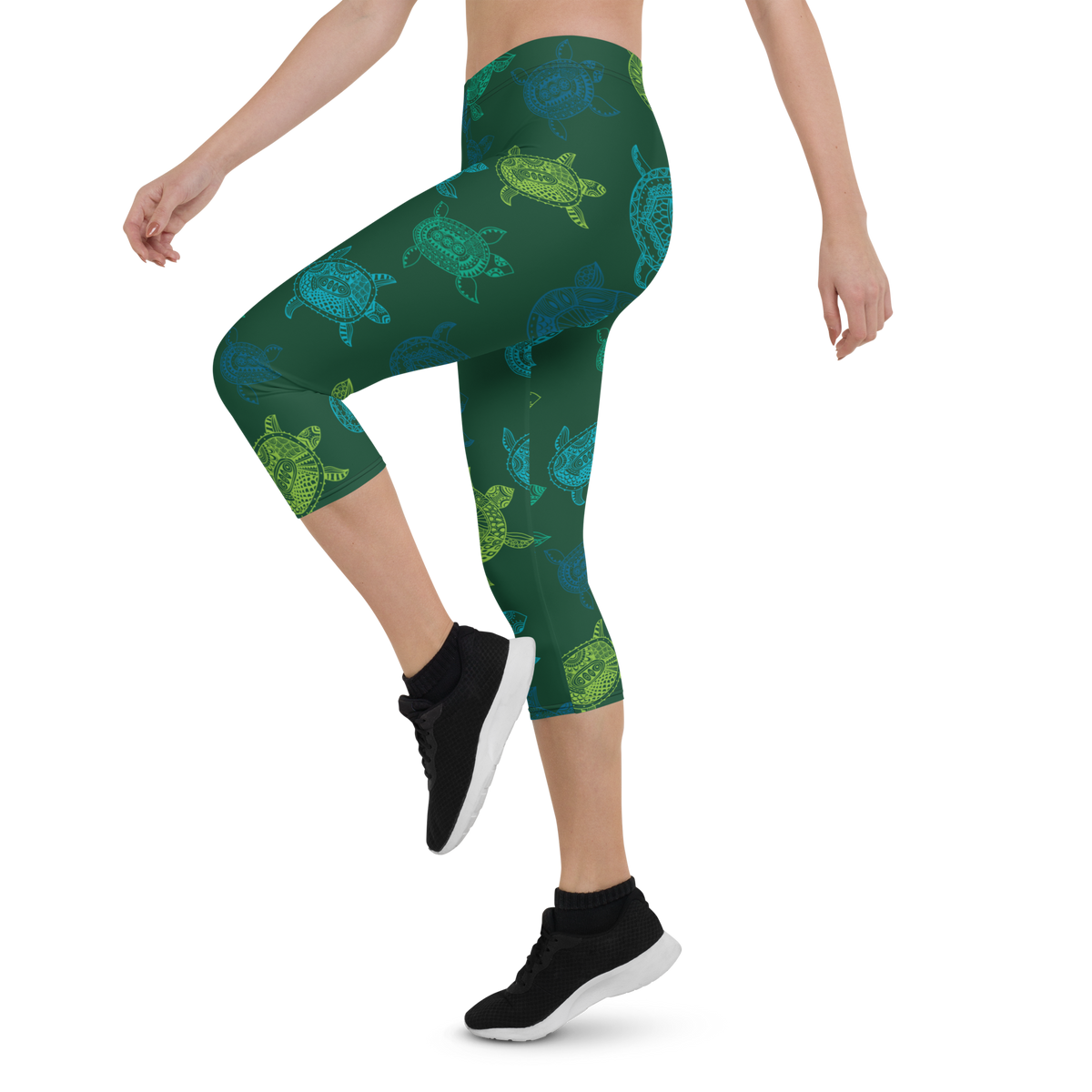Women's All Day Comfort Turtle Capri Leggings FIND YOUR COAST  CO