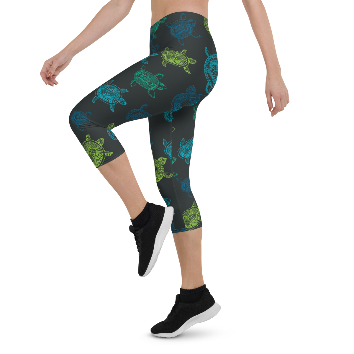 Women's All Day Comfort Turtle Capri Leggings FIND YOUR COAST  CO